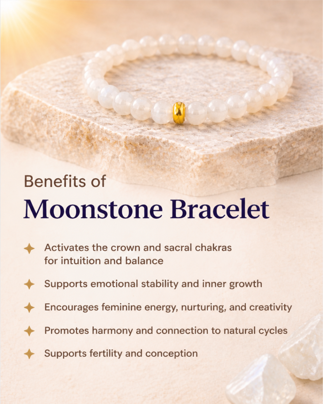 Emotion Balancer Moonstone Bracelet