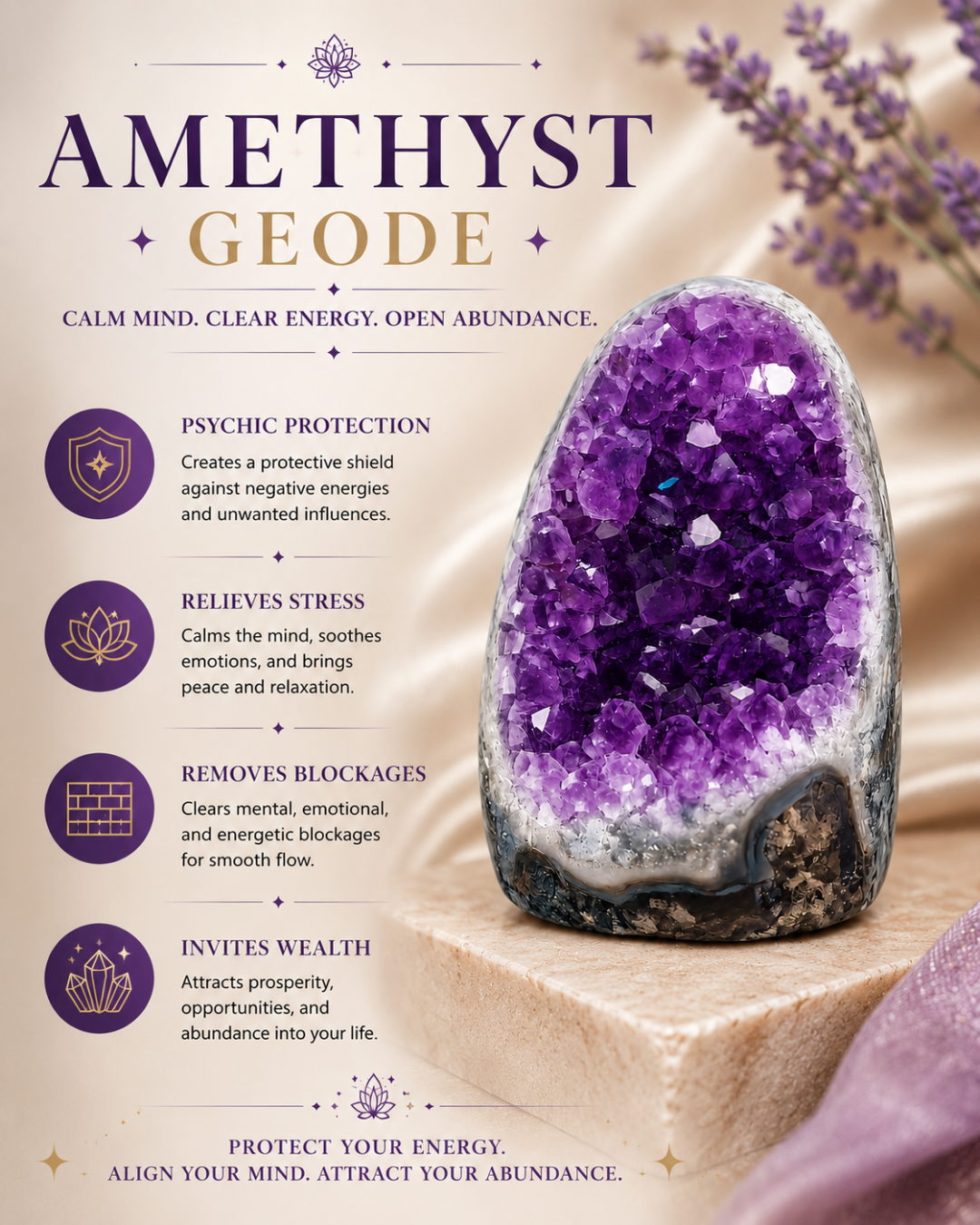 AAA+ Amethyst Geode (Brazil)