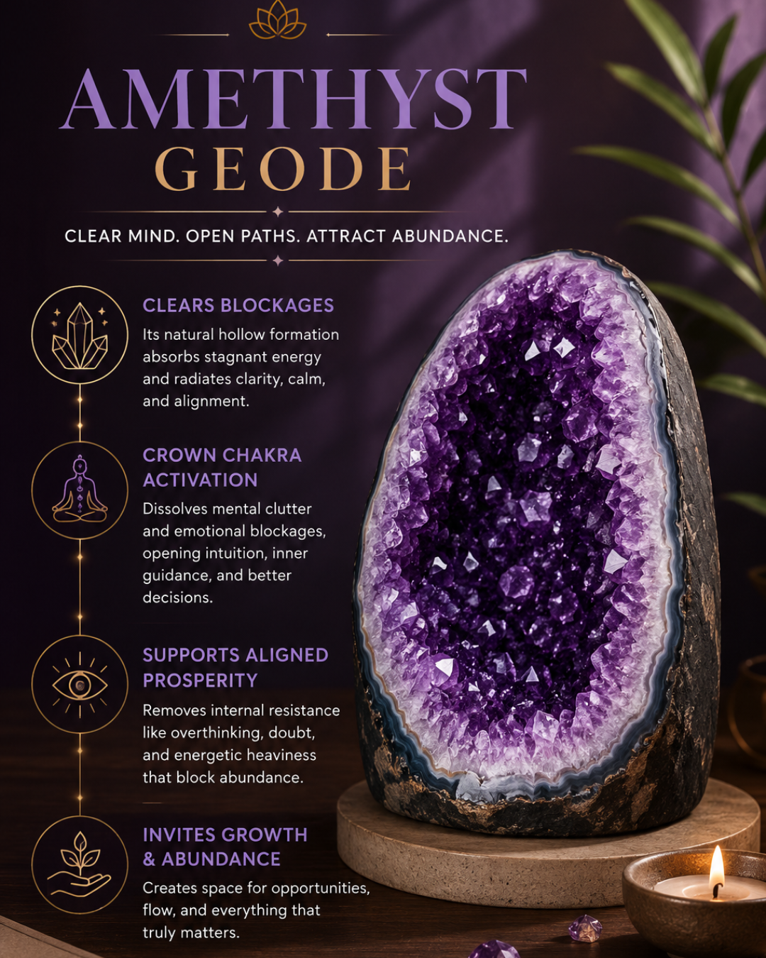 AAA+ Amethyst Geode (Brazil)