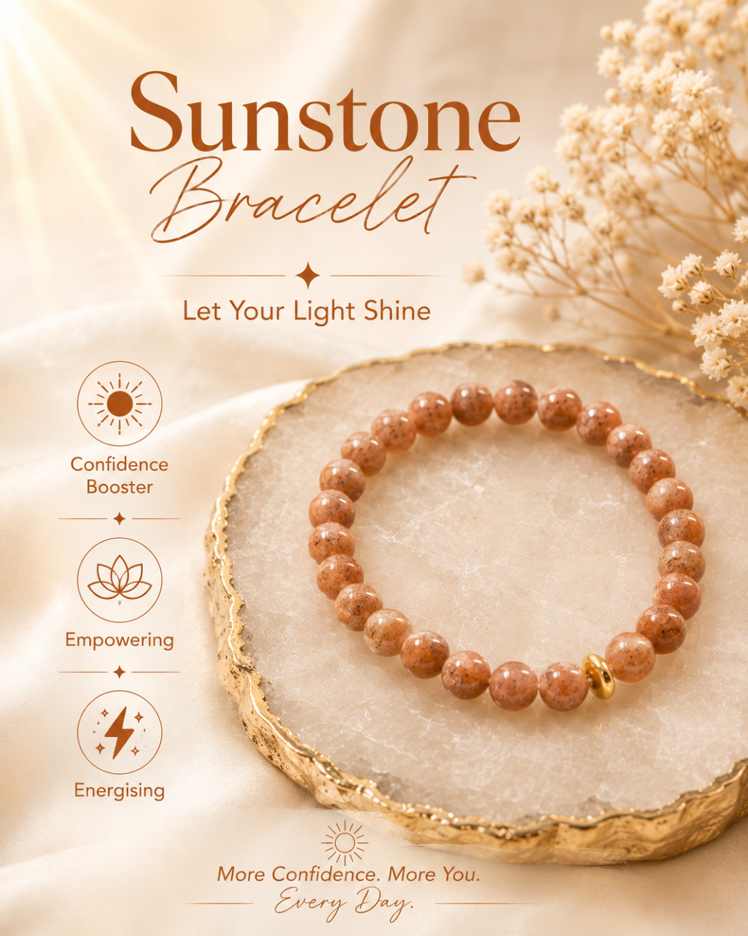Fame & Name Sunstone Bracelet