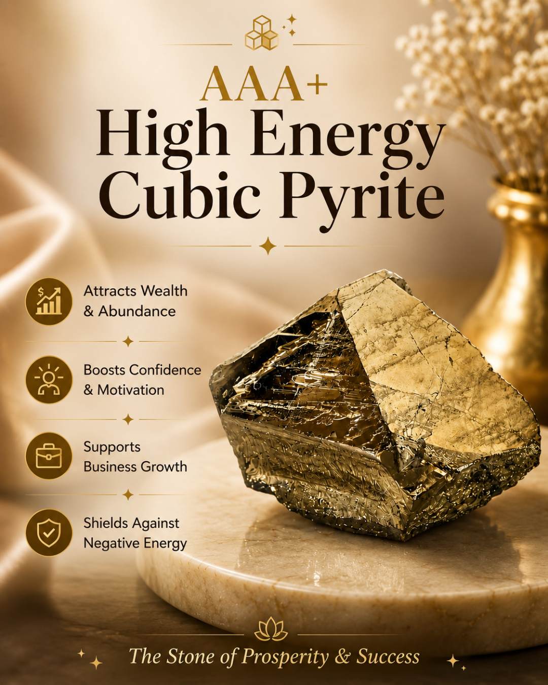 AAA+ High Energy Cubic Pyrite