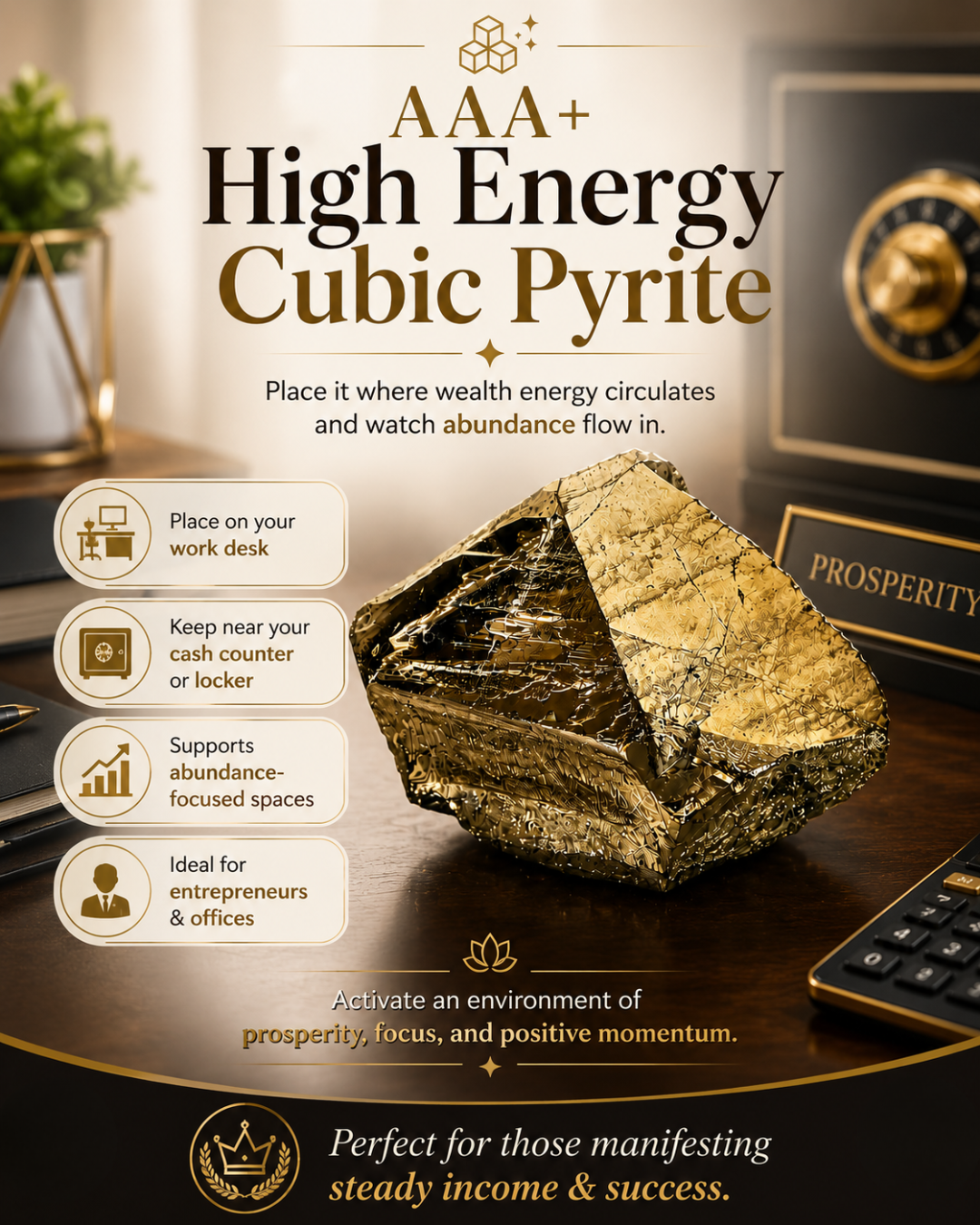 AAA+ High Energy Cubic Pyrite