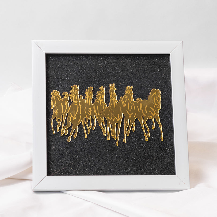Seven Galloping Horses Feng Shui Frame