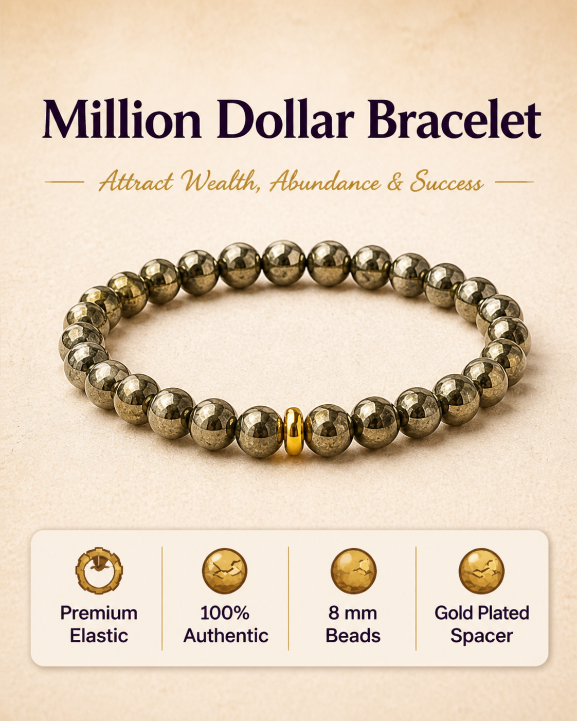 Unlimited Abundance Pyrite Bracelet