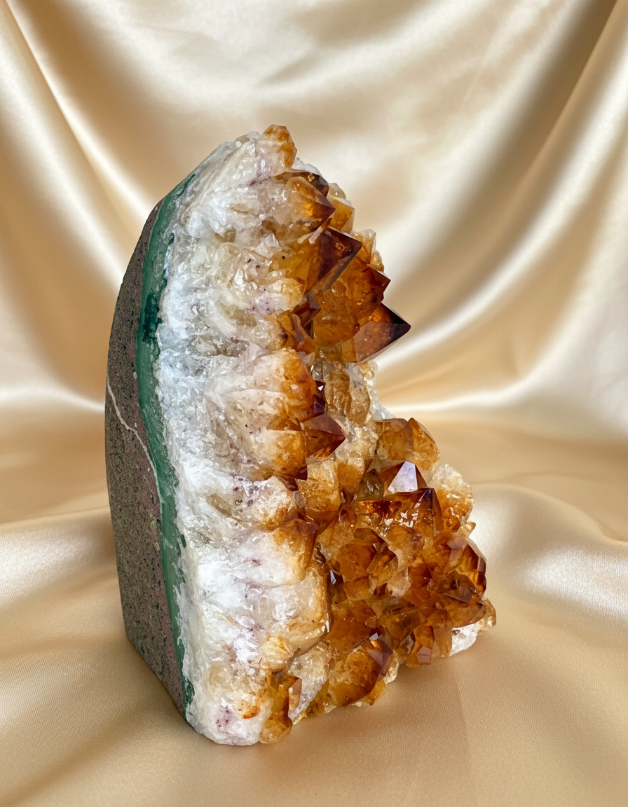 Yellow Citrine Geode
