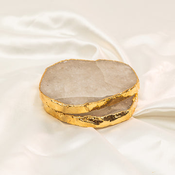AAA + Brazillian Clear Quartz Coasters