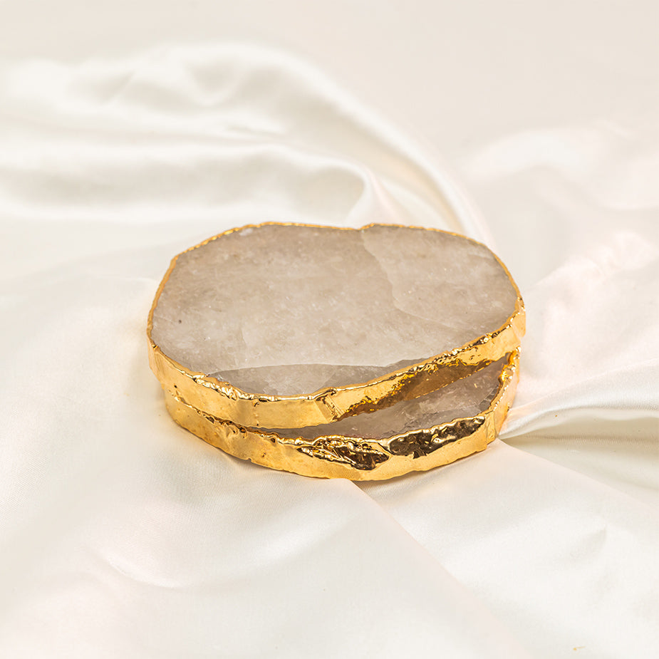 AAA + Brazillian Clear Quartz Coasters