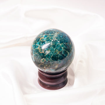 Blue Apatite Sphere
