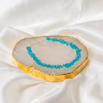 Blue Apatite Chips Bracelet