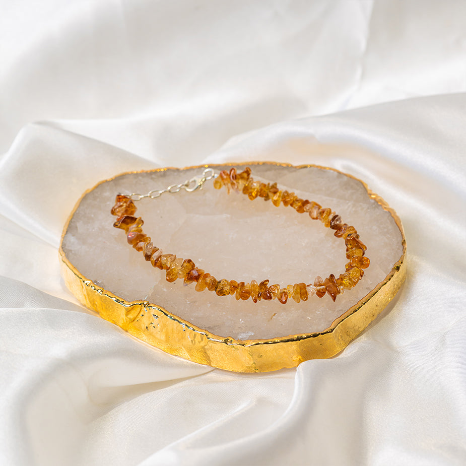 Yellow Citrine Chips Bracelet