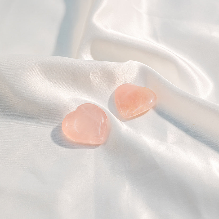 Rose Quartz Hearts Tumbles