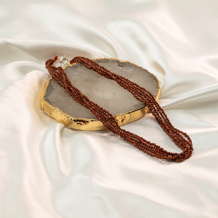 Sandtstone Necklace with Silver