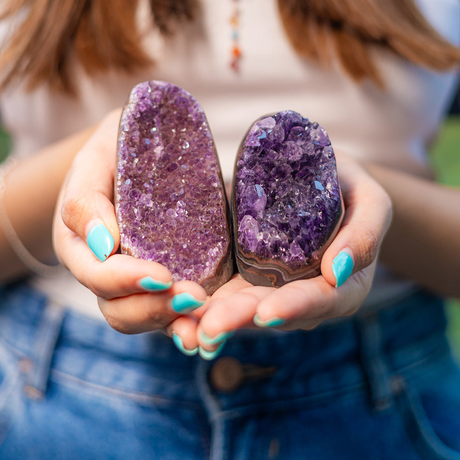 Amethyst Druzy Geode