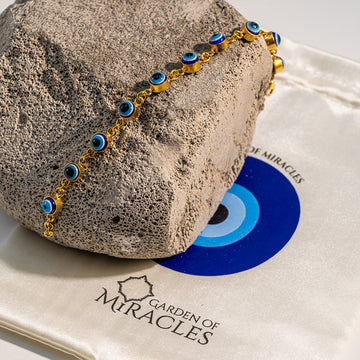 10 Evil Eye Bracelet in Silver