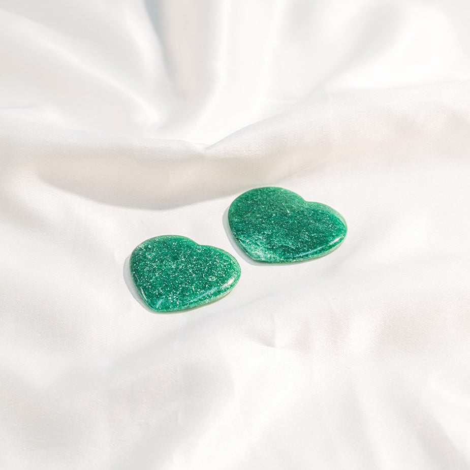 Green Aventurine Hearts Tumbles