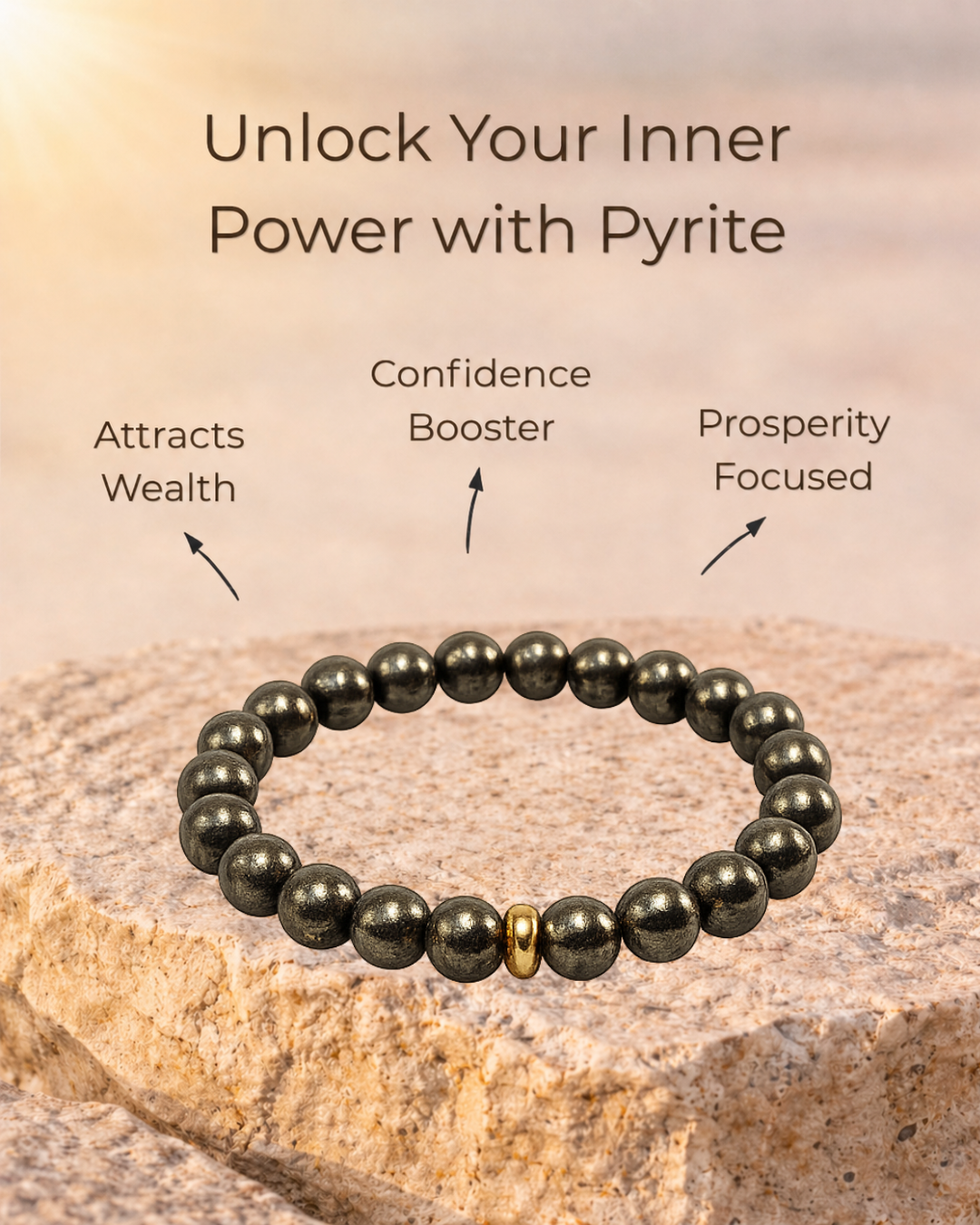Unlimited Abundance Pyrite Bracelet
