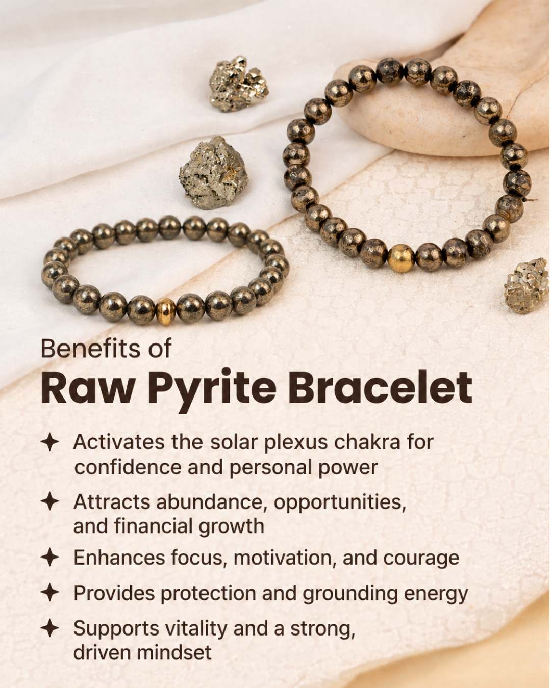 Unlimited Abundance Pyrite Bracelet
