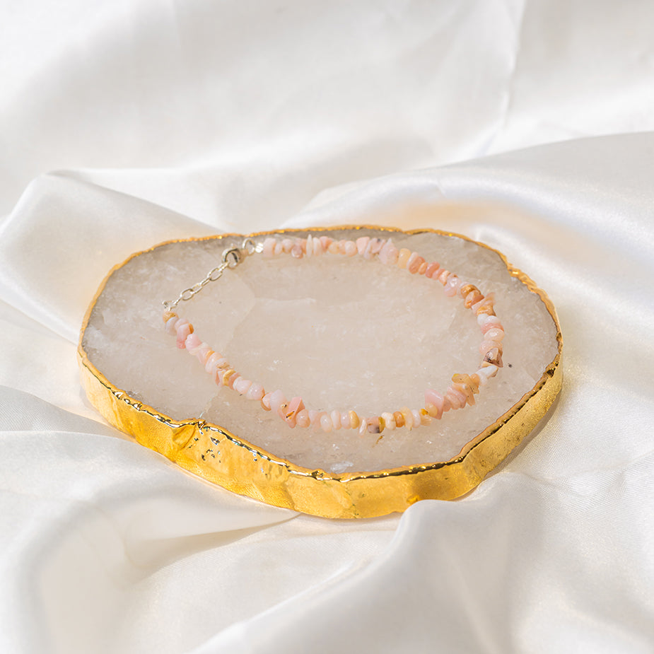 Pink Opal Chips Bracelet