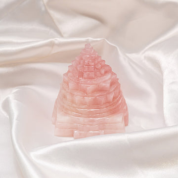 Rose quartz Shri Yantra