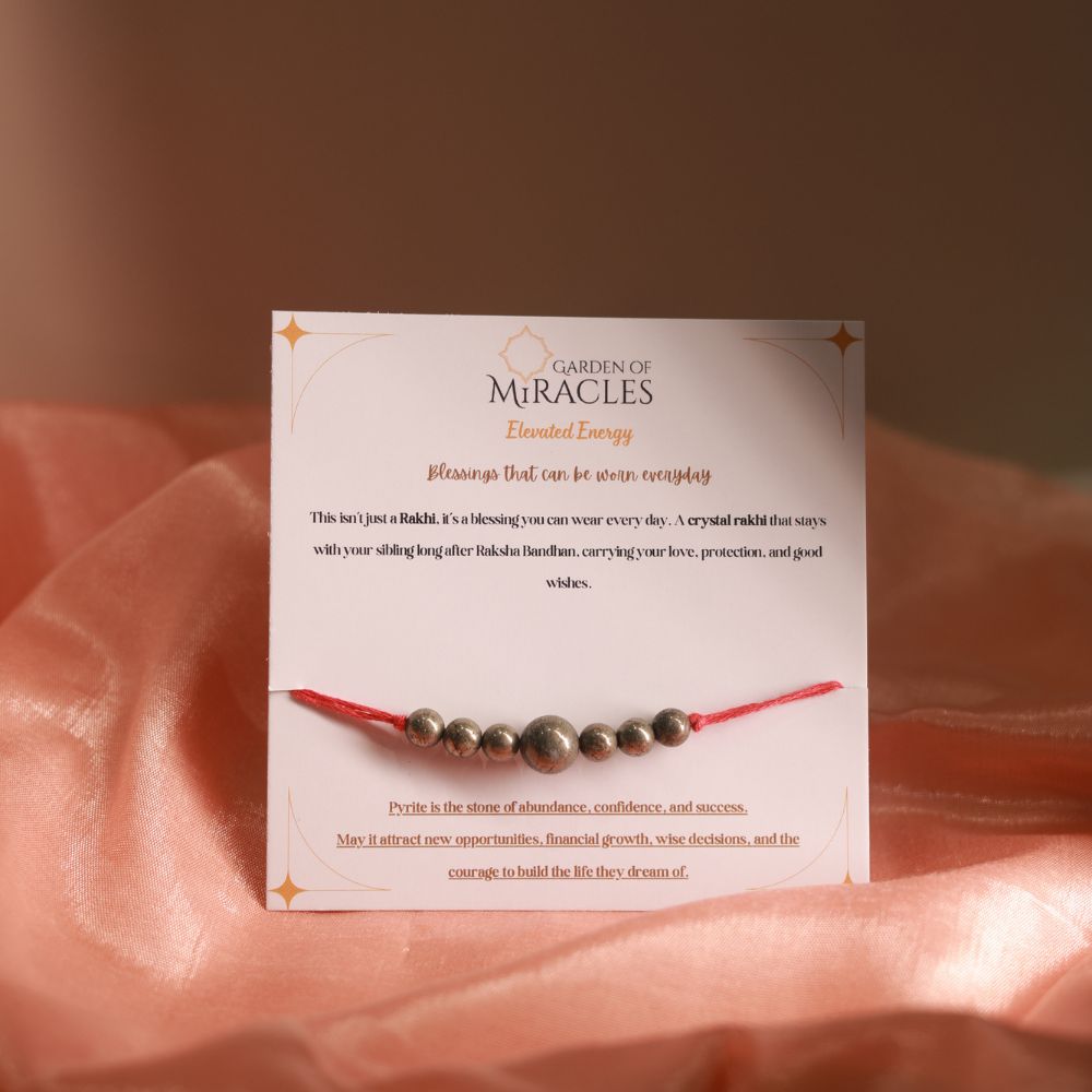 Personalized Crystal Rakhi Set