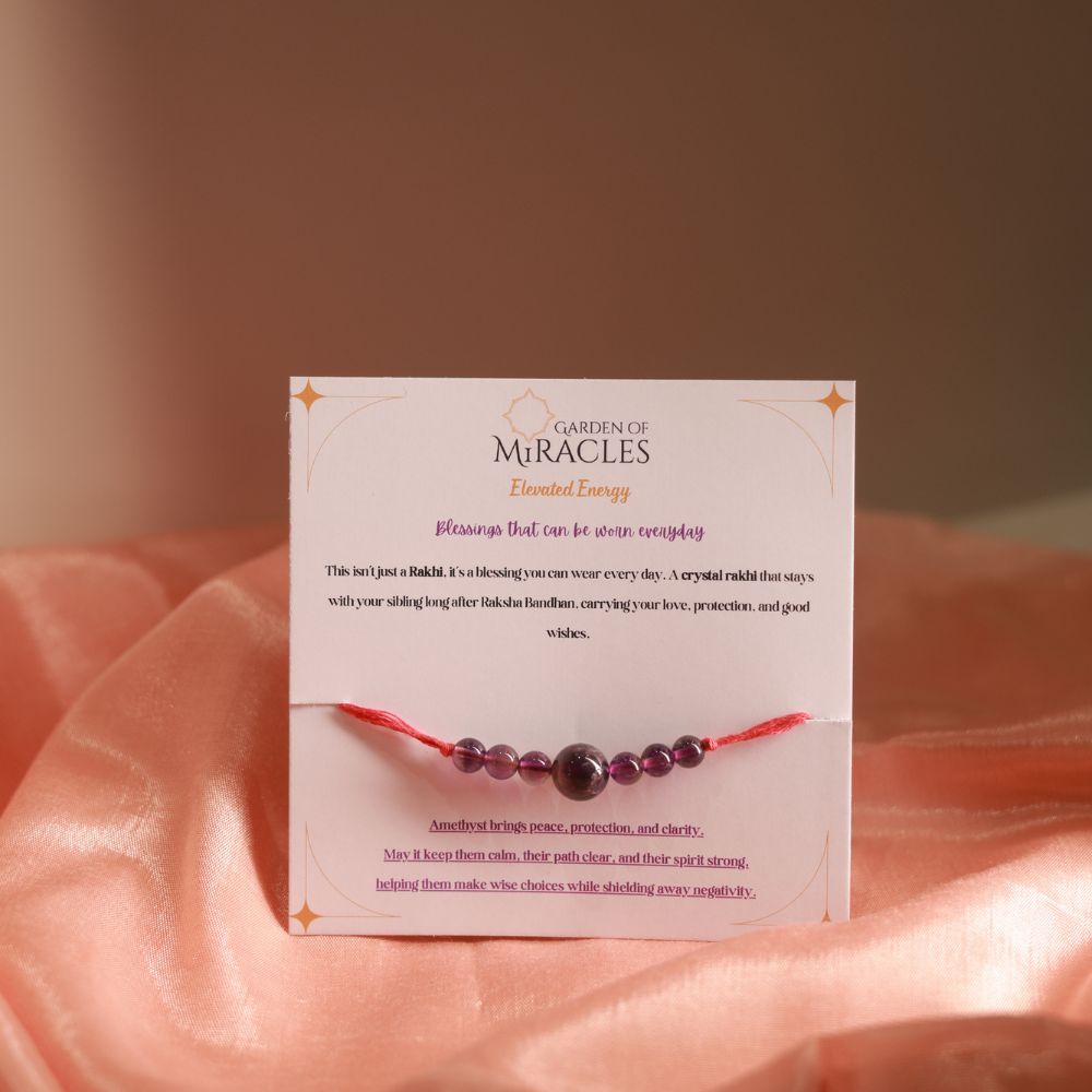 Personalized Crystal Rakhi Set