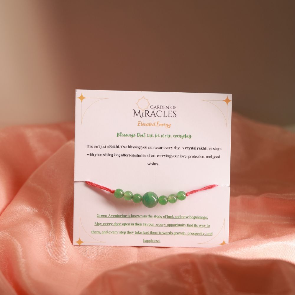 Personalized Crystal Rakhi Set