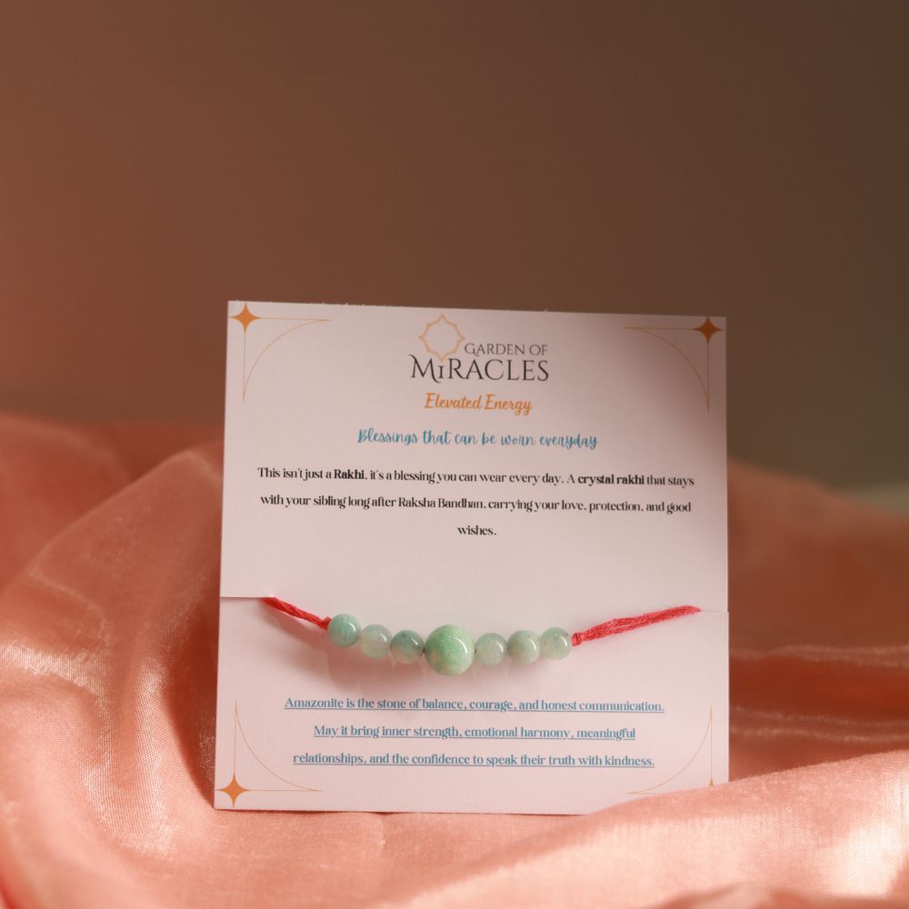 Personalized Crystal Rakhi Set