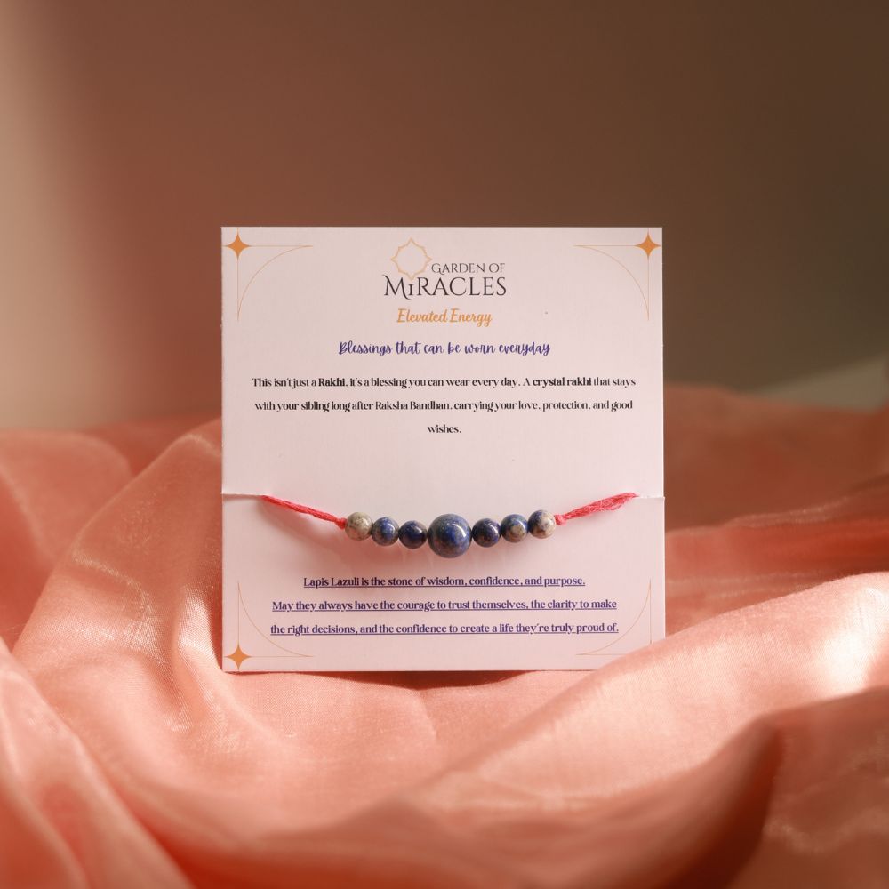 Personalized Crystal Rakhi Set