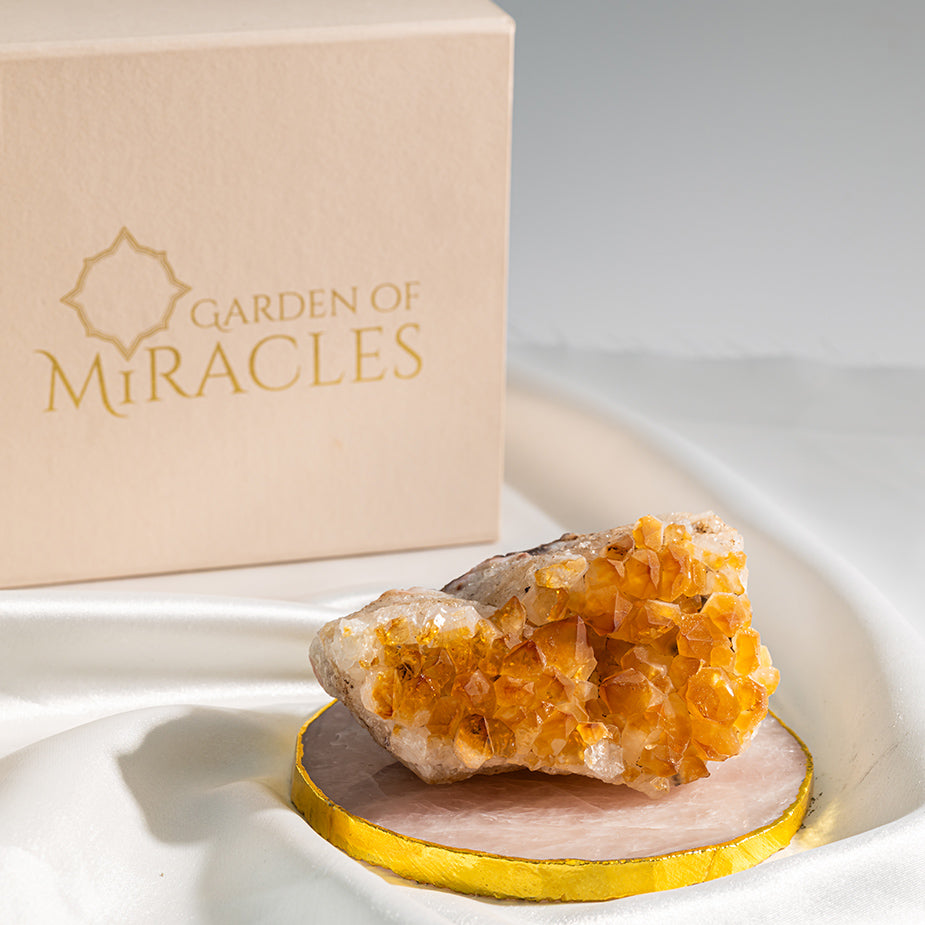 Yellow Citrine Cluster