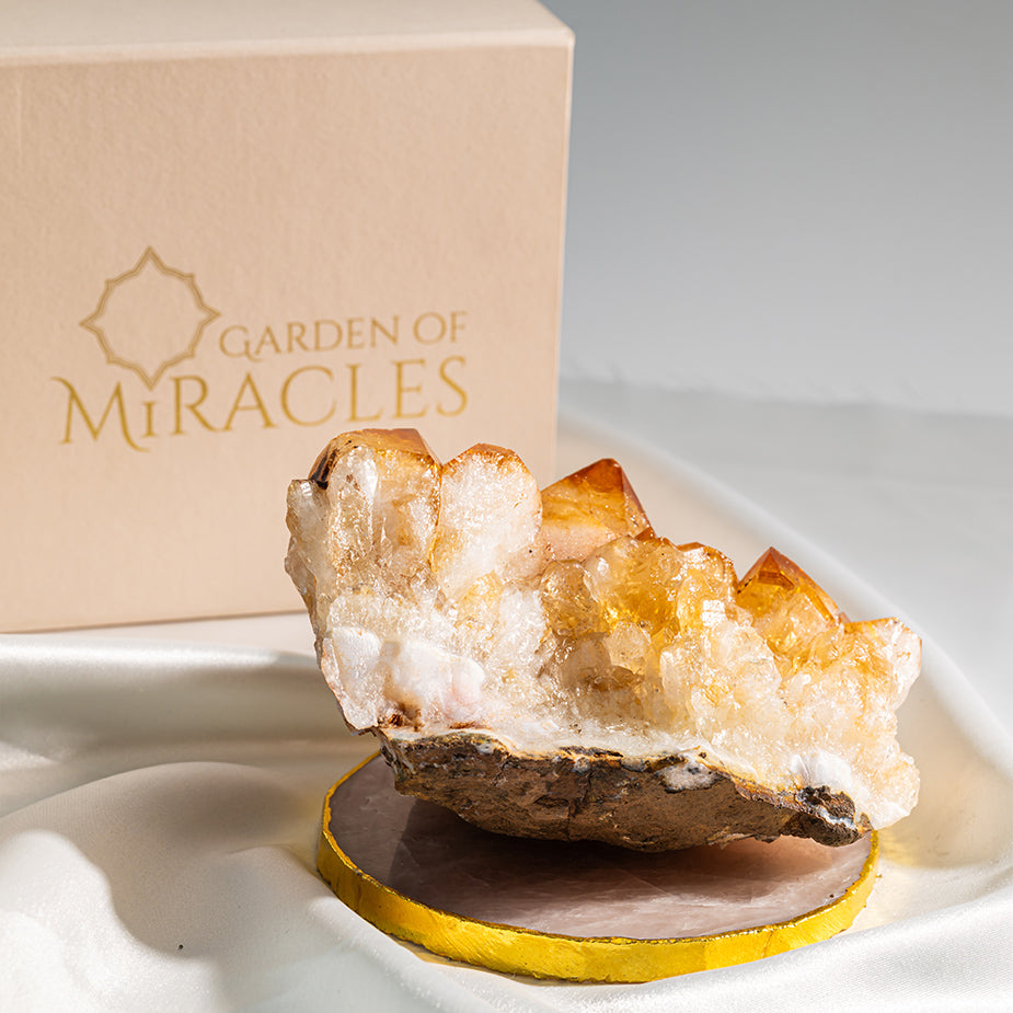 Yellow Citrine Cluster