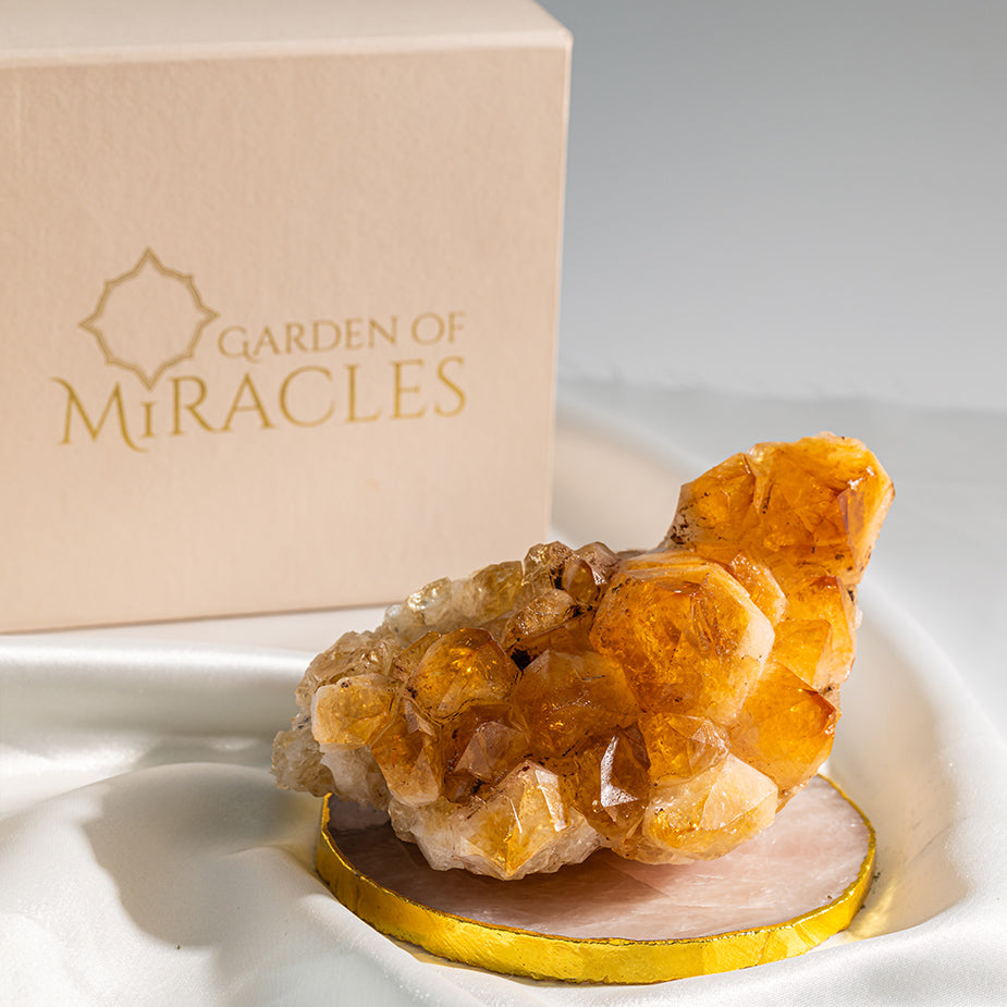 Yellow Citrine Cluster