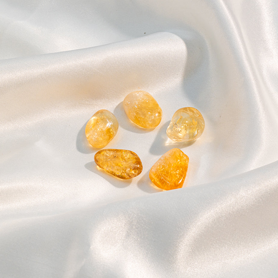 Yellow Citrine Tumbles