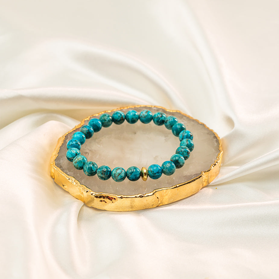 African Blue Turquoise Bracelet