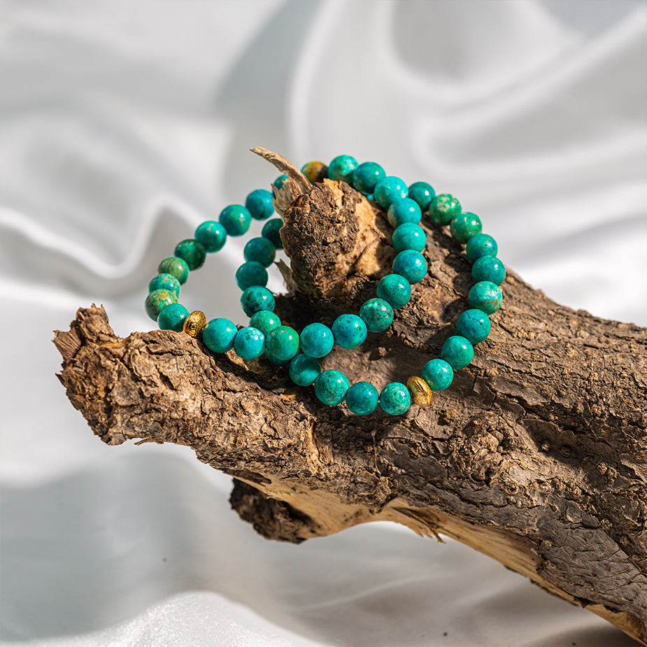 African Blue Turquoise Bracelet