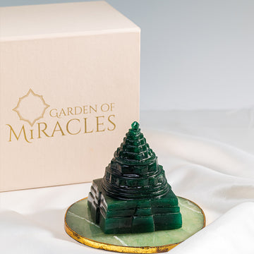 Dark Green Aventurine Shri Yantra