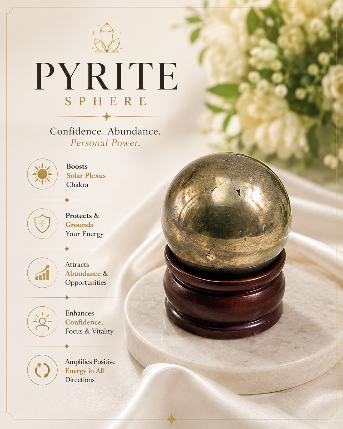 Pyrite Smooth Sphere