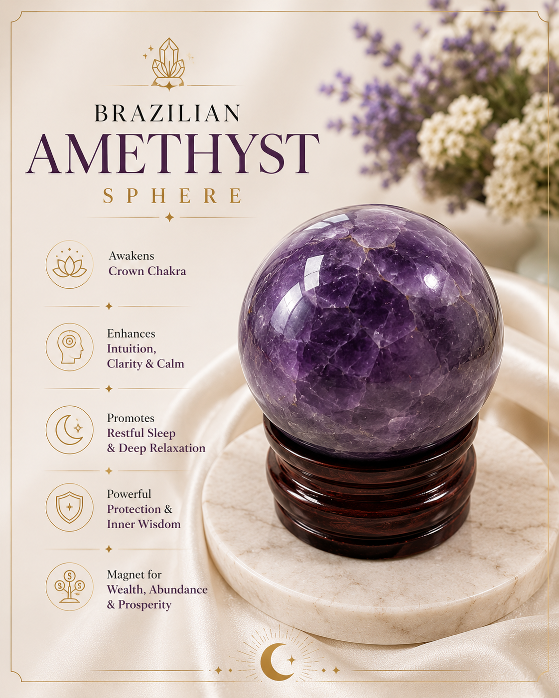 Brazilian Amethyst Sphere