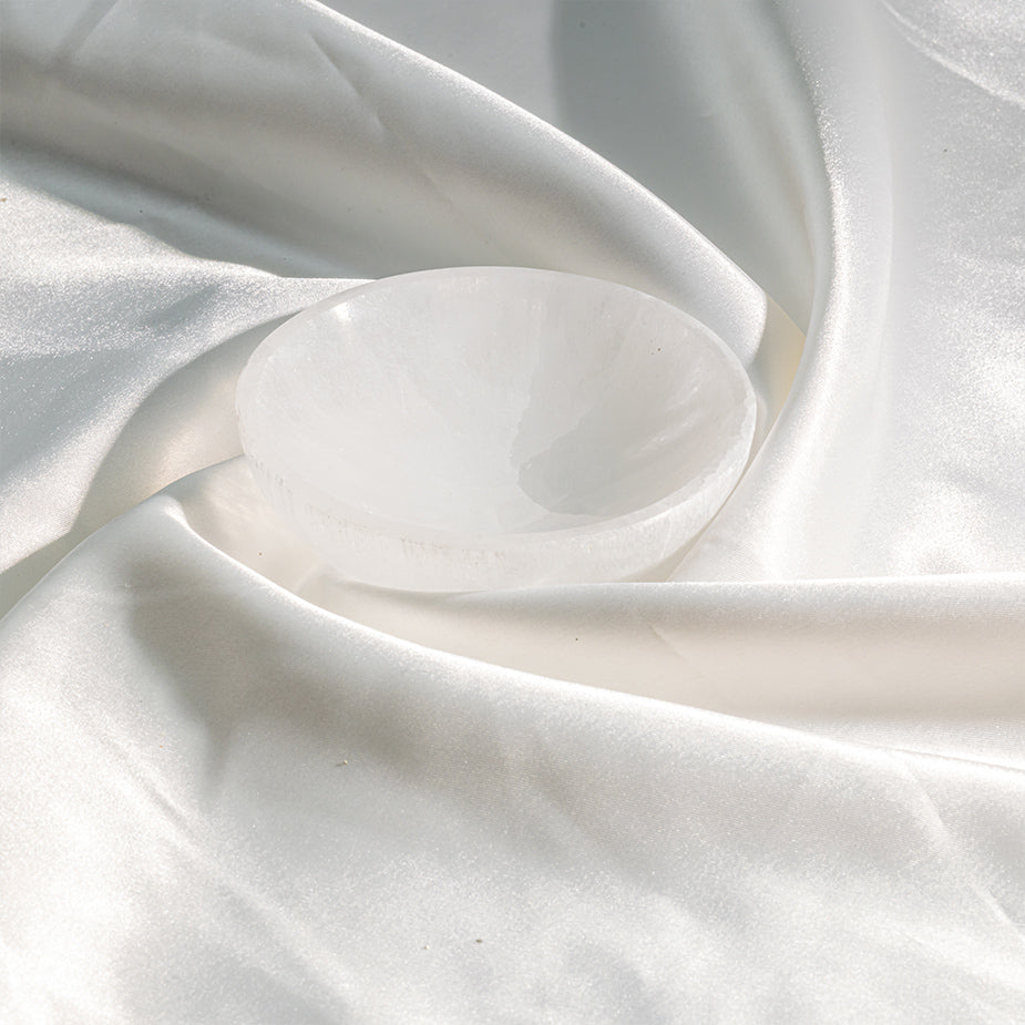 Round Selenite Bowl